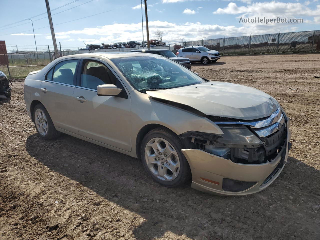 2010 Ford Fusion Se Beige vin: 3FAHP0HA6AR255674