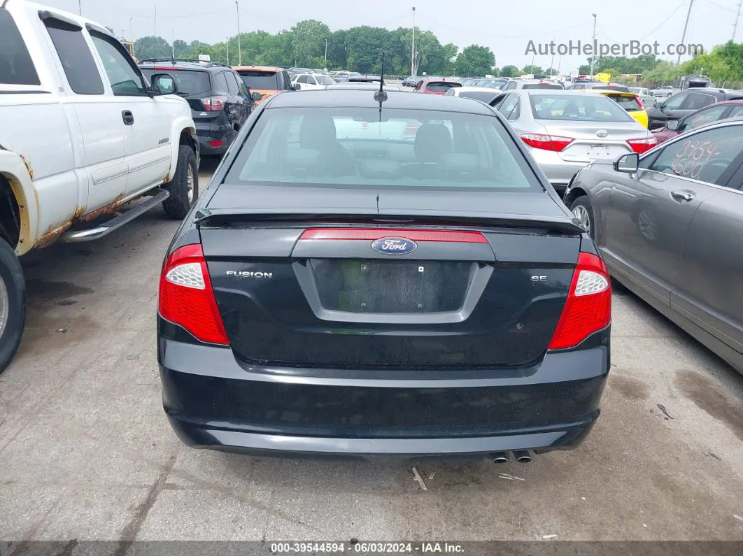 2010 Ford Fusion Se Black vin: 3FAHP0HA6AR366080