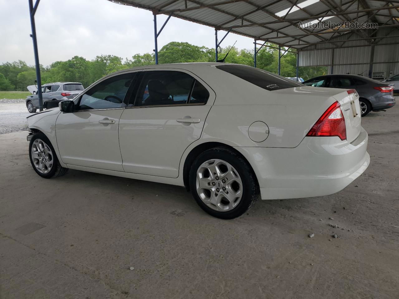 2010 Ford Fusion Se White vin: 3FAHP0HA6AR370453