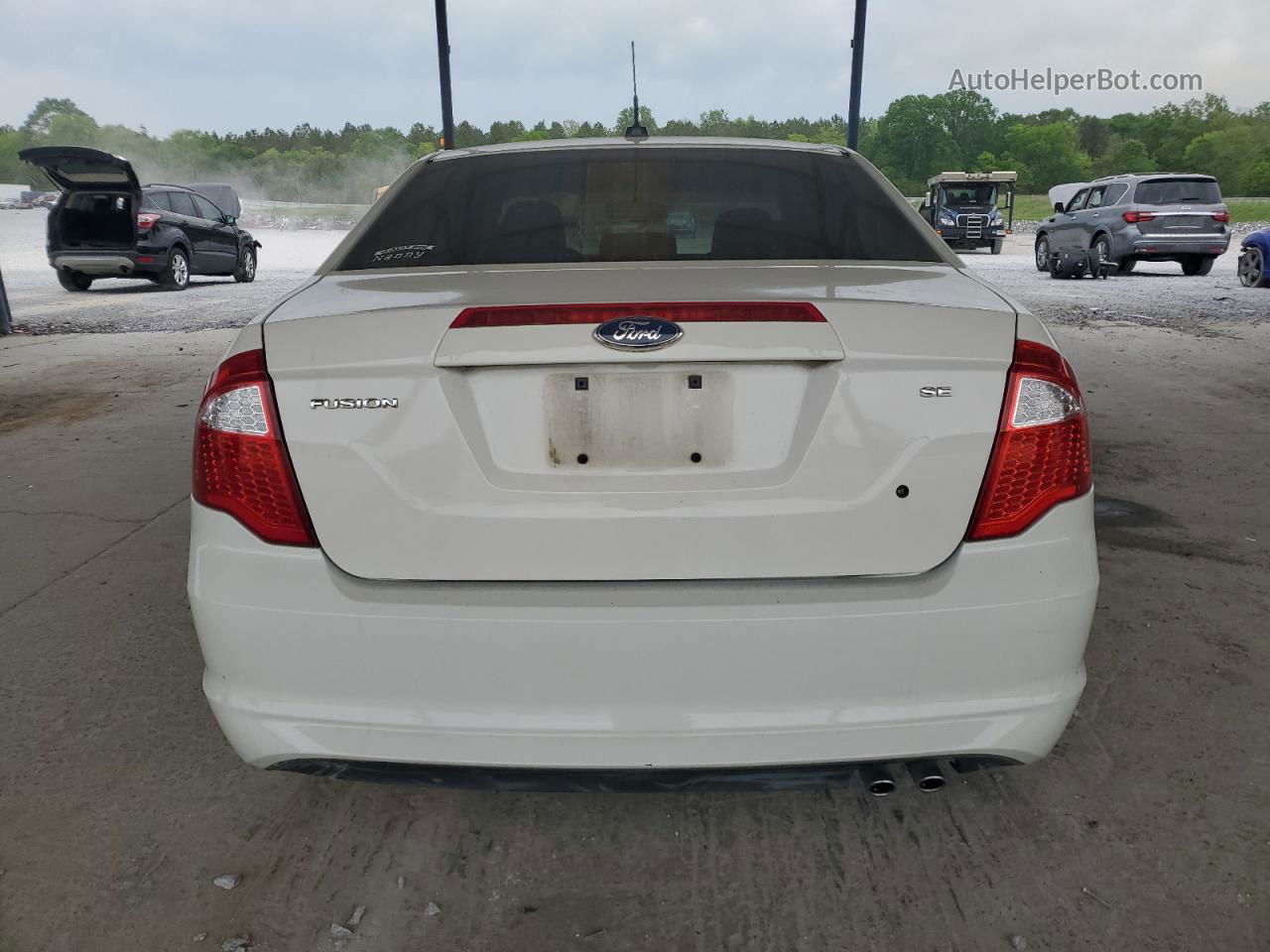 2010 Ford Fusion Se White vin: 3FAHP0HA6AR370453