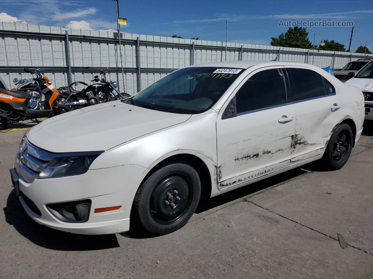 2010 Ford Fusion Se White vin: 3FAHP0HA6AR374101