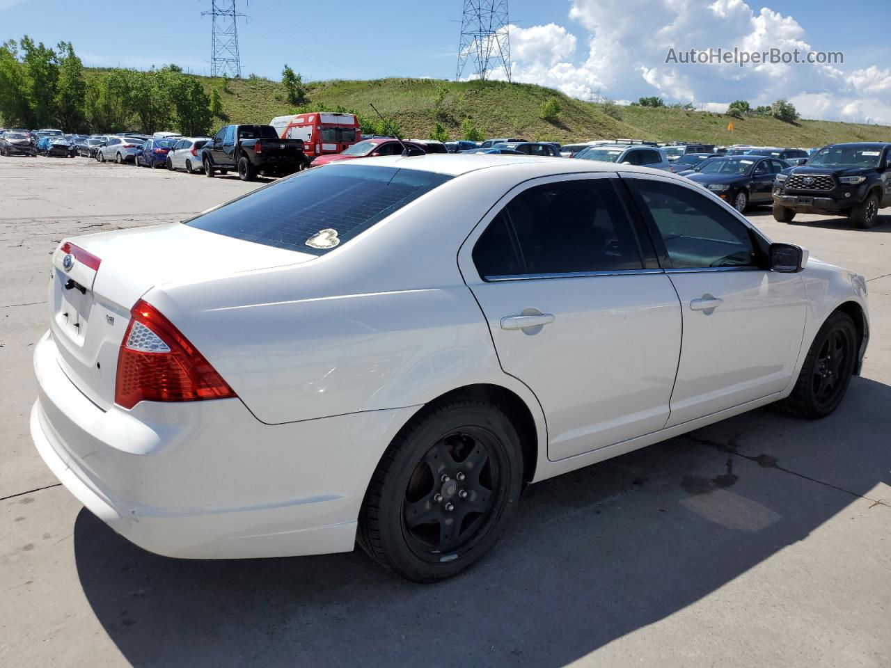 2010 Ford Fusion Se White vin: 3FAHP0HA6AR374101