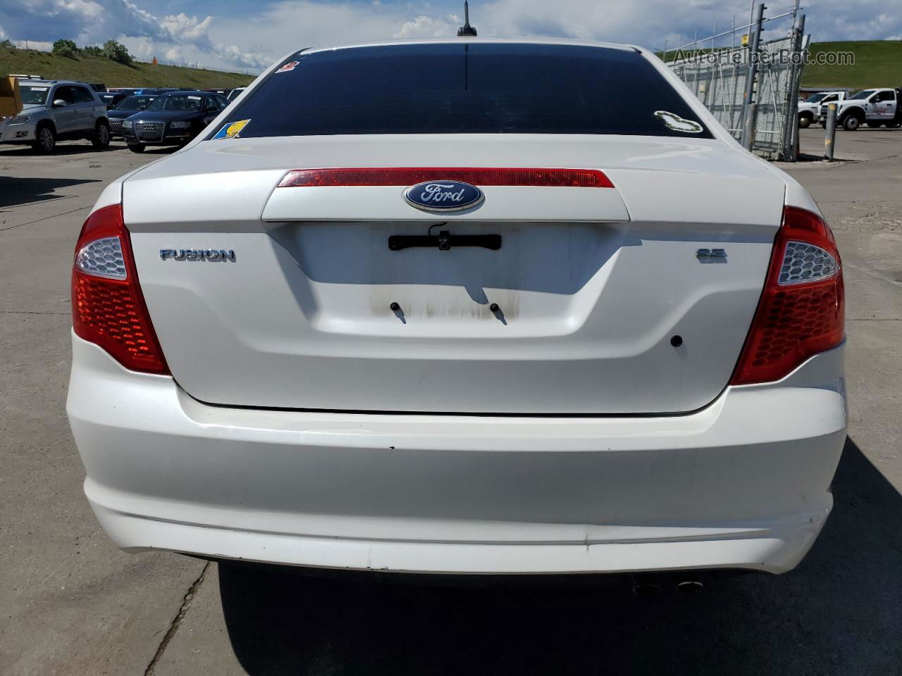 2010 Ford Fusion Se White vin: 3FAHP0HA6AR374101