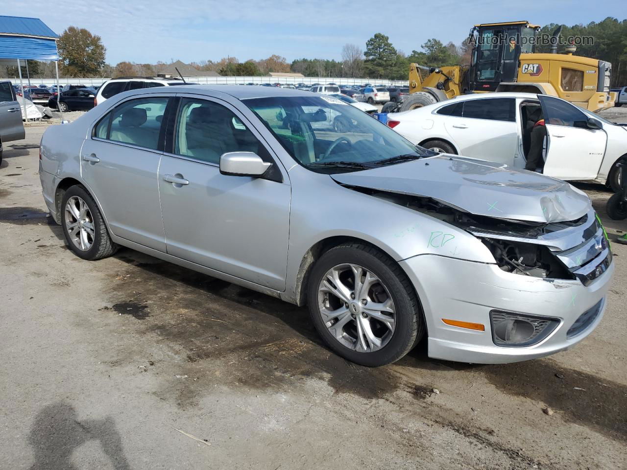 2012 Ford Fusion Se Silver vin: 3FAHP0HA6CR102909