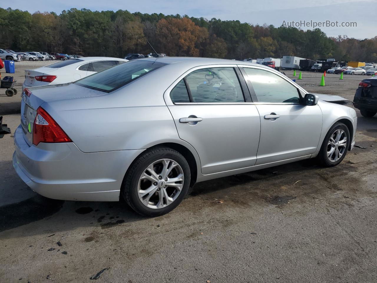 2012 Ford Fusion Se Silver vin: 3FAHP0HA6CR102909