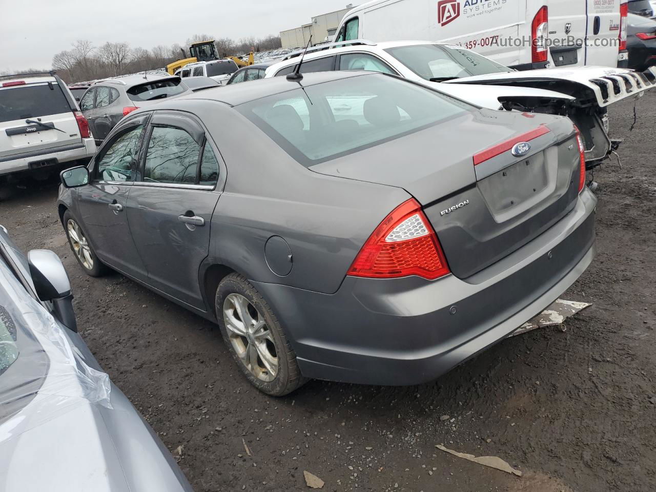 2012 Ford Fusion Se Gray vin: 3FAHP0HA6CR145761