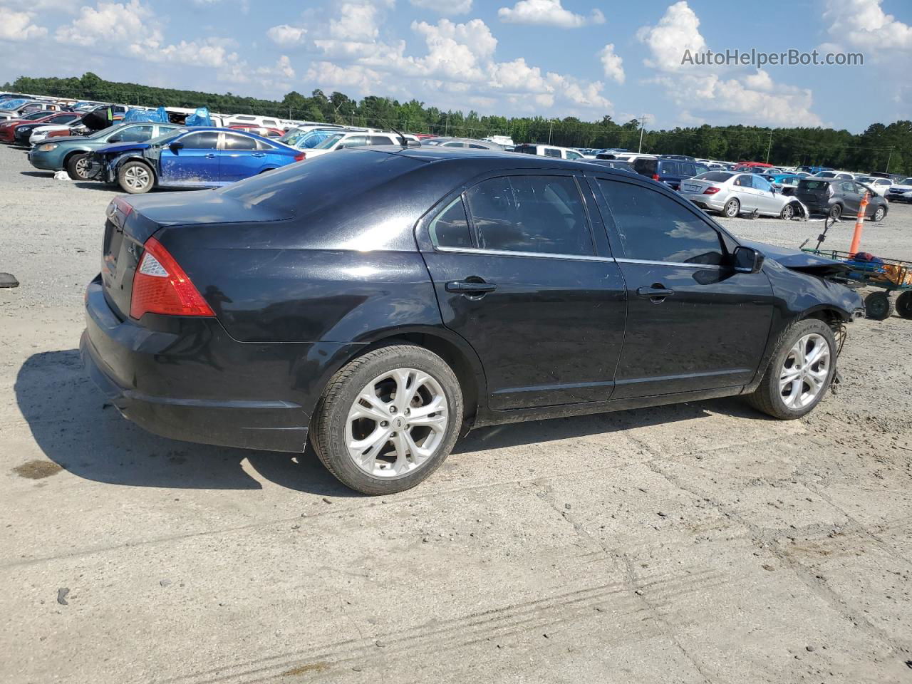 2012 Ford Fusion Se Black vin: 3FAHP0HA6CR171292