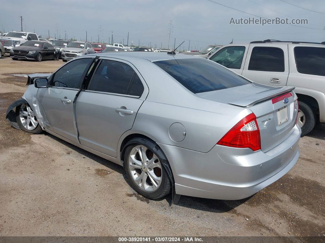 2012 Ford Fusion Se Silver vin: 3FAHP0HA6CR217929