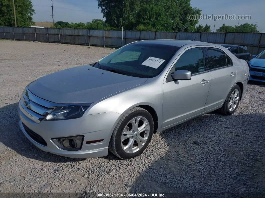 2012 Ford Fusion Se Silver vin: 3FAHP0HA6CR220331