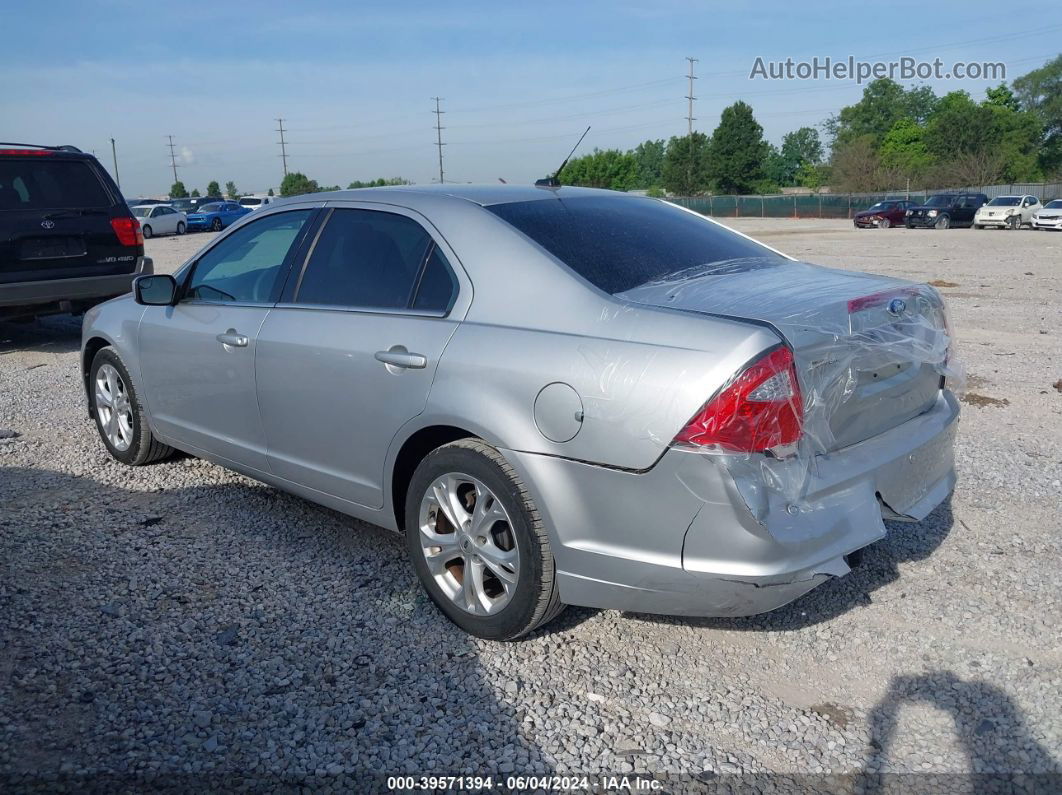 2012 Ford Fusion Se Silver vin: 3FAHP0HA6CR220331