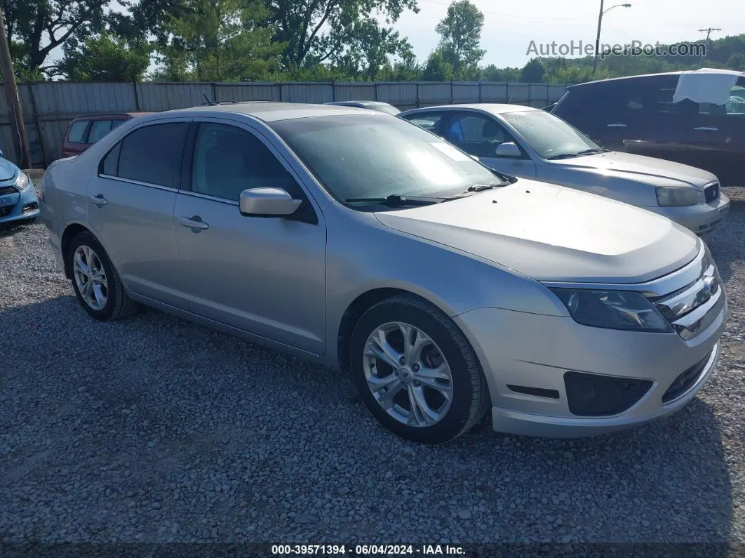 2012 Ford Fusion Se Silver vin: 3FAHP0HA6CR220331