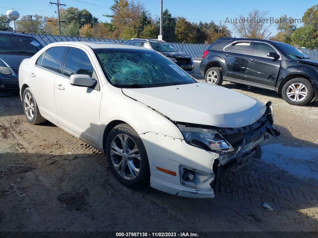 2012 Ford Fusion Se White vin: 3FAHP0HA6CR236822