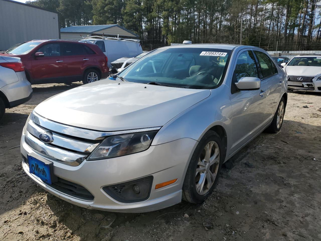 2012 Ford Fusion Se Silver vin: 3FAHP0HA6CR341473