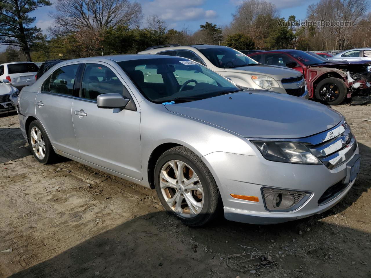 2012 Ford Fusion Se Silver vin: 3FAHP0HA6CR341473