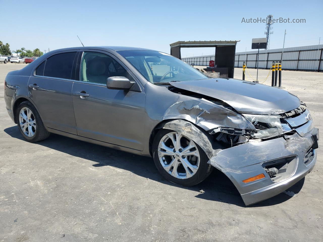 2012 Ford Fusion Se Gray vin: 3FAHP0HA6CR357382