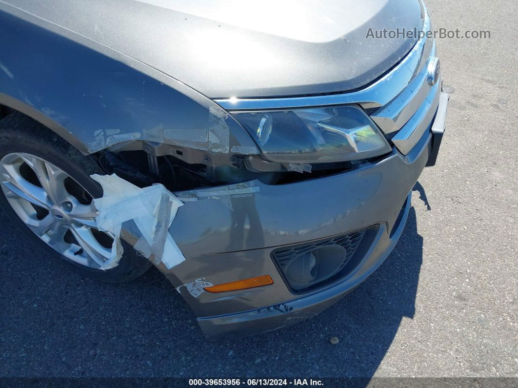 2012 Ford Fusion Se Gray vin: 3FAHP0HA6CR357642