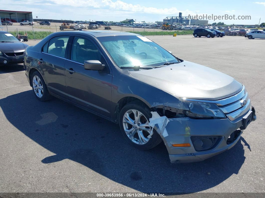 2012 Ford Fusion Se Gray vin: 3FAHP0HA6CR357642