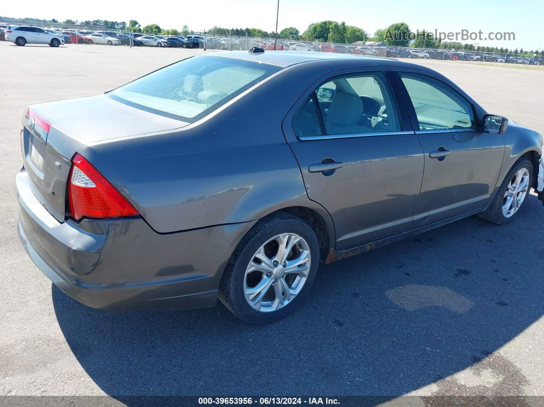 2012 Ford Fusion Se Gray vin: 3FAHP0HA6CR357642