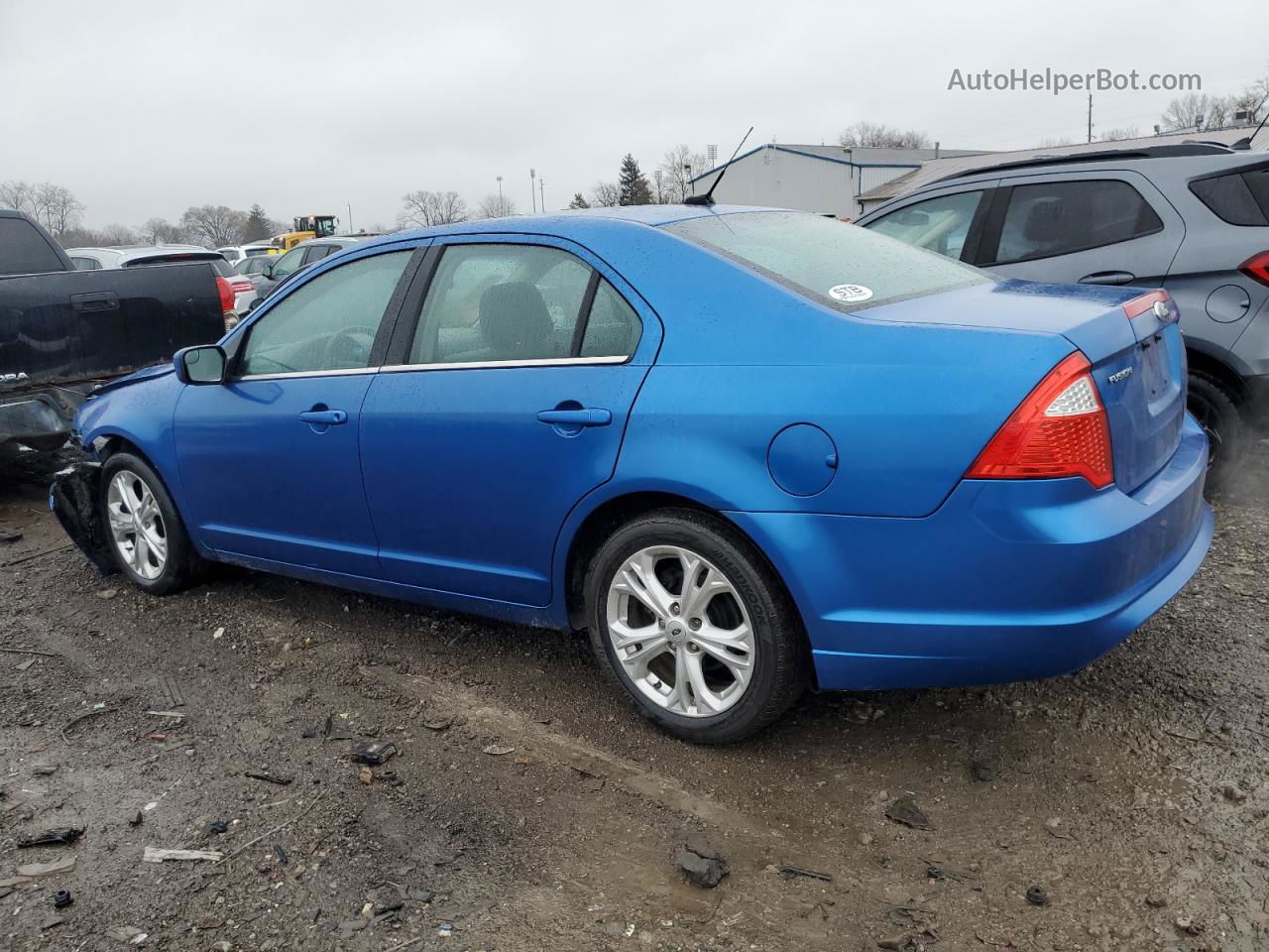 2012 Ford Fusion Se Blue vin: 3FAHP0HA6CR410372