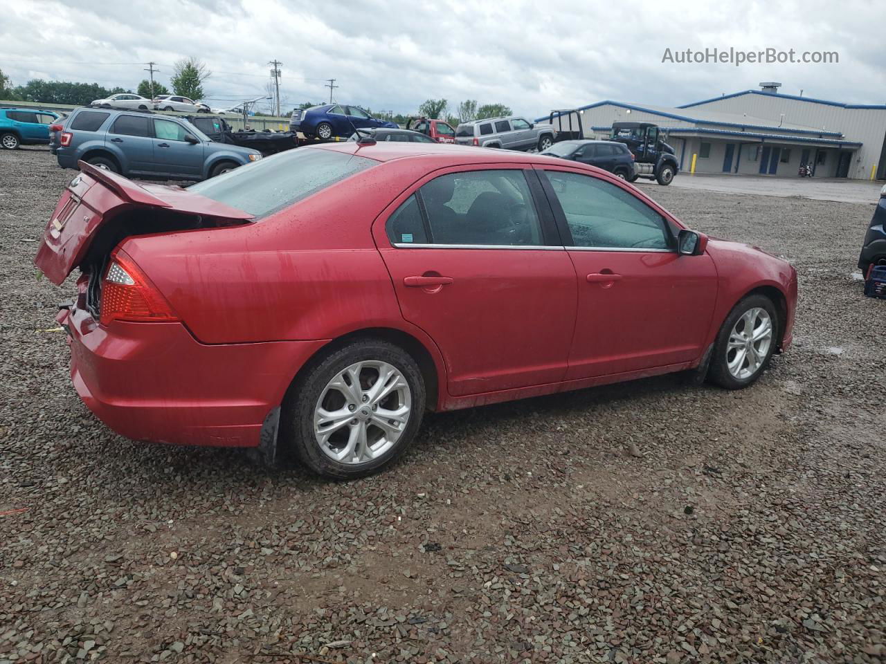 2012 Ford Fusion Se Red vin: 3FAHP0HA6CR425650