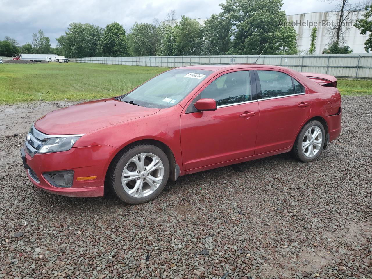 2012 Ford Fusion Se Red vin: 3FAHP0HA6CR425650