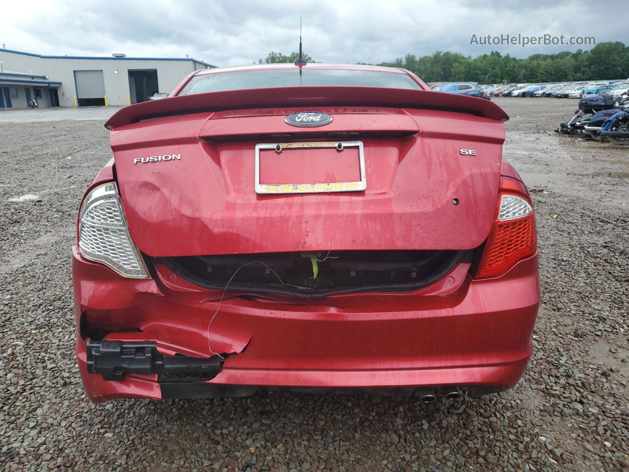 2012 Ford Fusion Se Red vin: 3FAHP0HA6CR425650