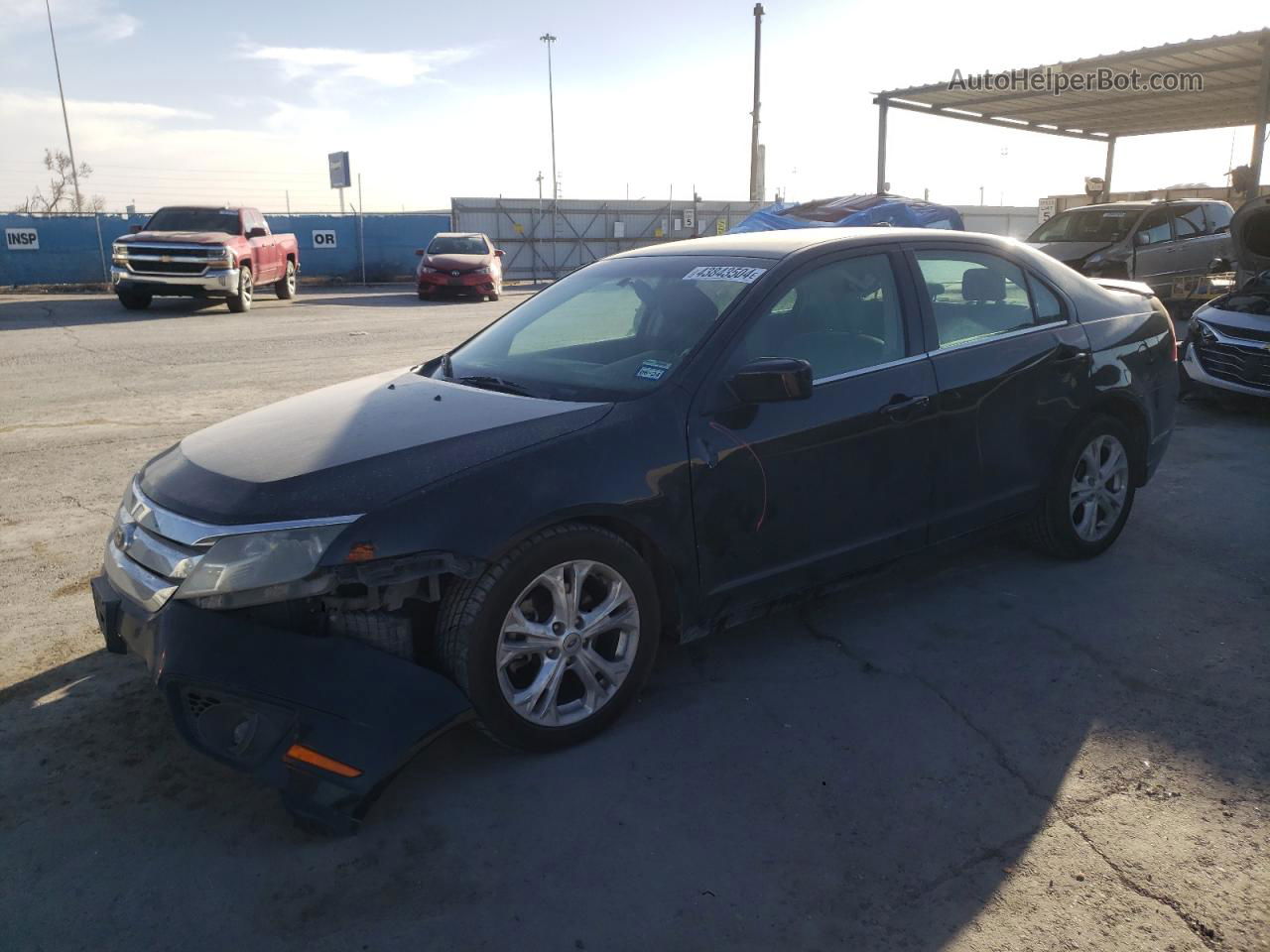 2012 Ford Fusion Se Black vin: 3FAHP0HA6CR436647