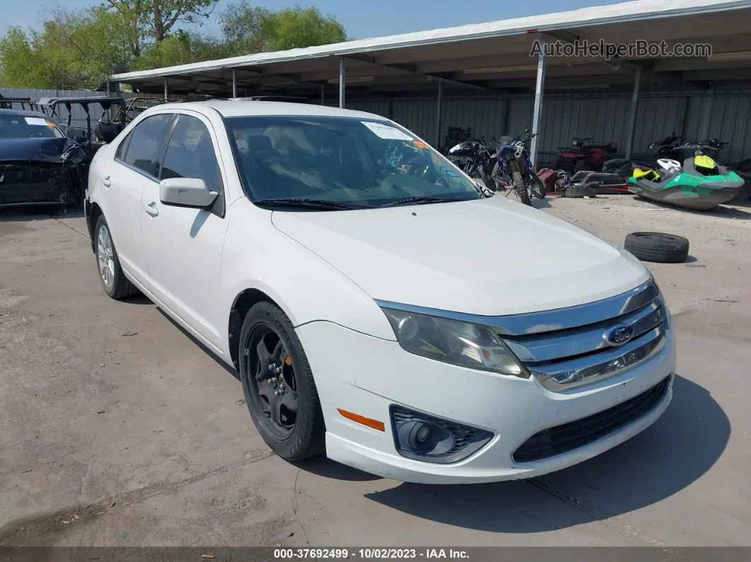 2010 Ford Fusion Se White vin: 3FAHP0HA7AR108344