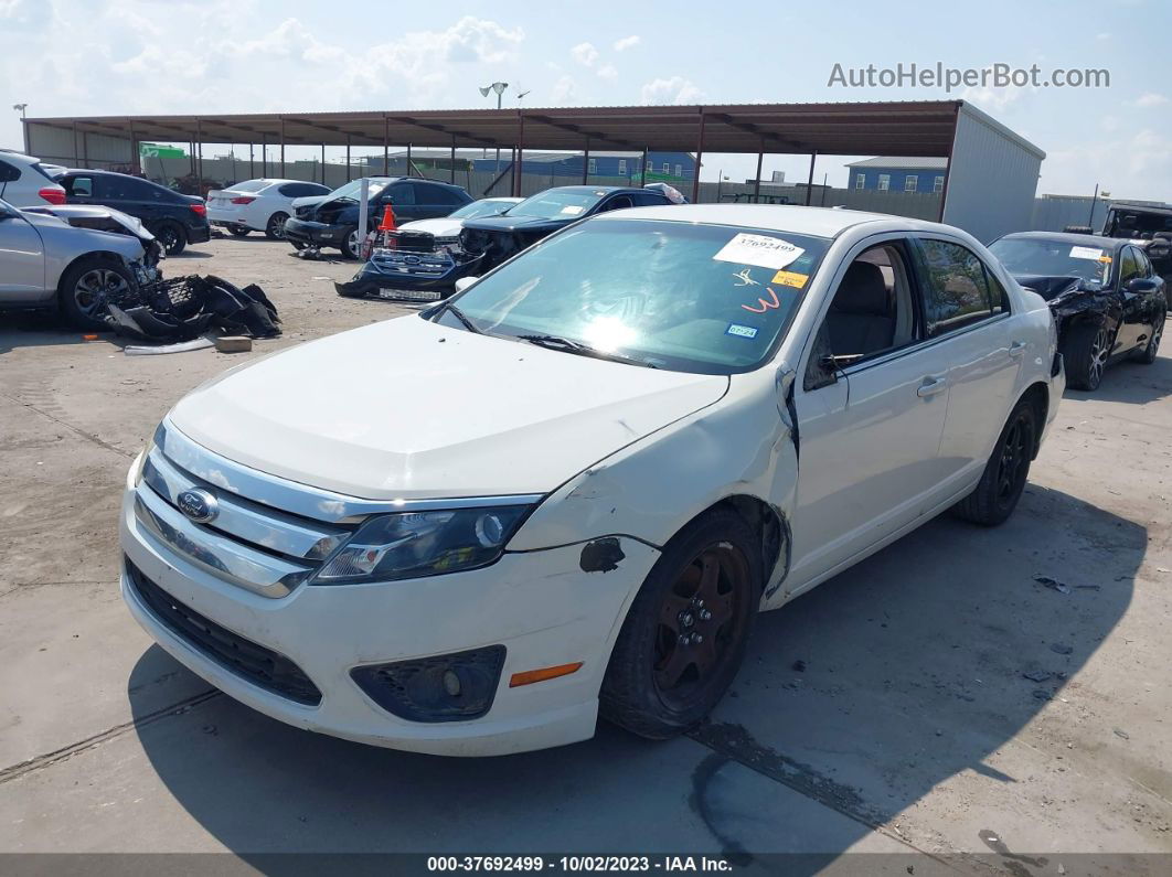 2010 Ford Fusion Se White vin: 3FAHP0HA7AR108344