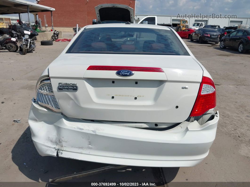 2010 Ford Fusion Se Белый vin: 3FAHP0HA7AR108344