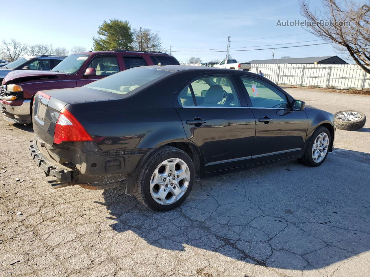 2010 Ford Fusion Se Black vin: 3FAHP0HA7AR109302