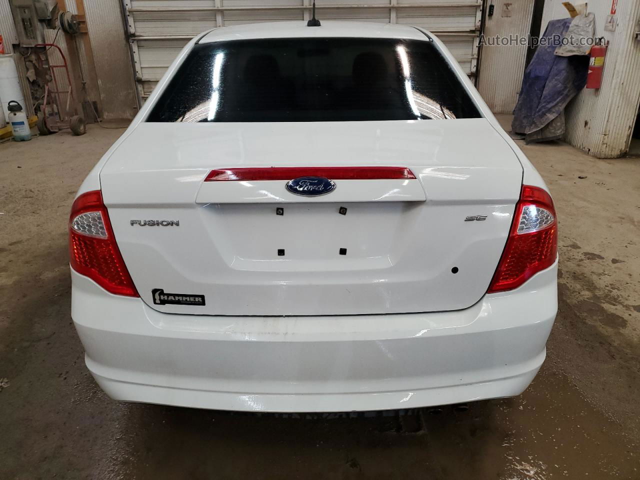 2010 Ford Fusion Se White vin: 3FAHP0HA7AR158581