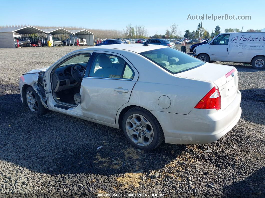 2010 Ford Fusion Se White vin: 3FAHP0HA7AR221596