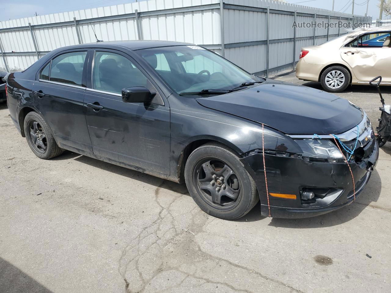 2010 Ford Fusion Se Black vin: 3FAHP0HA7AR249589