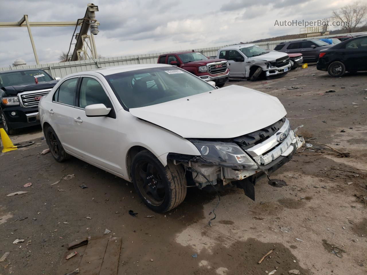 2010 Ford Fusion Se White vin: 3FAHP0HA7AR280695