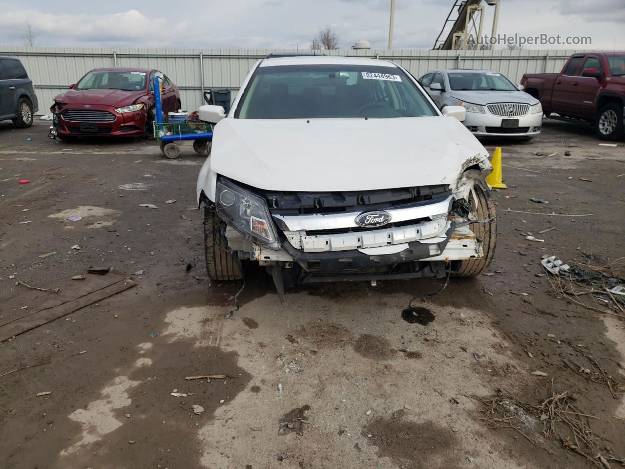 2010 Ford Fusion Se White vin: 3FAHP0HA7AR280695