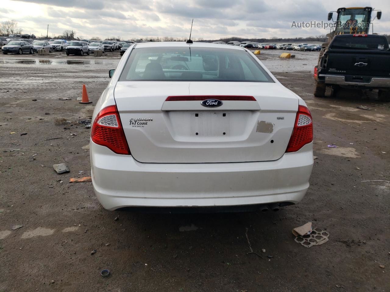 2010 Ford Fusion Se White vin: 3FAHP0HA7AR280695