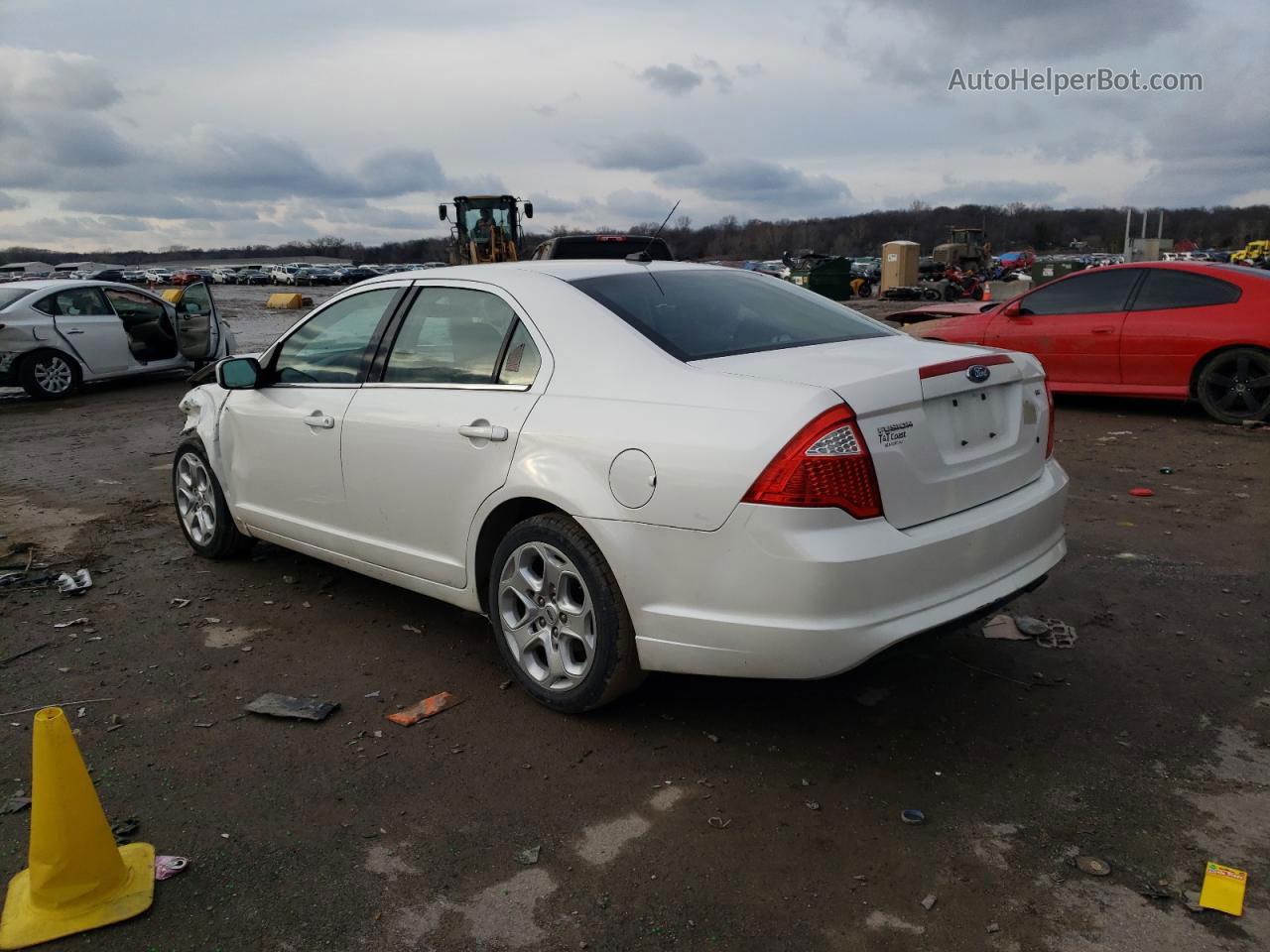 2010 Ford Fusion Se White vin: 3FAHP0HA7AR280695