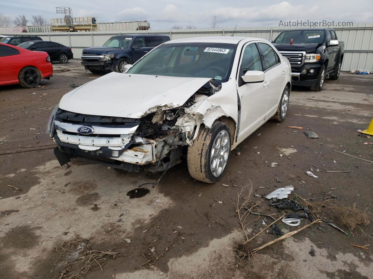 2010 Ford Fusion Se White vin: 3FAHP0HA7AR280695