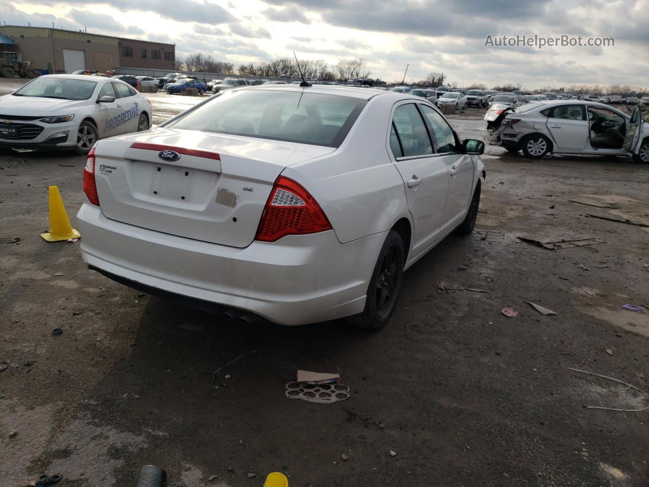 2010 Ford Fusion Se White vin: 3FAHP0HA7AR280695