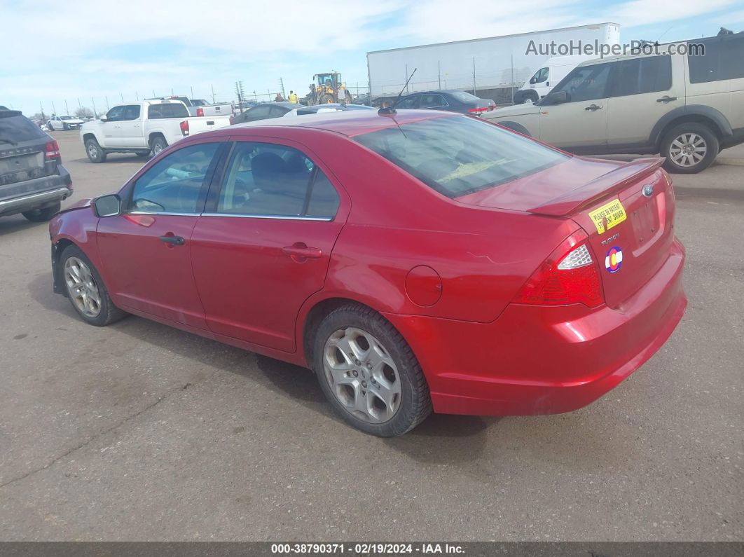 2010 Ford Fusion Se Red vin: 3FAHP0HA7AR320631