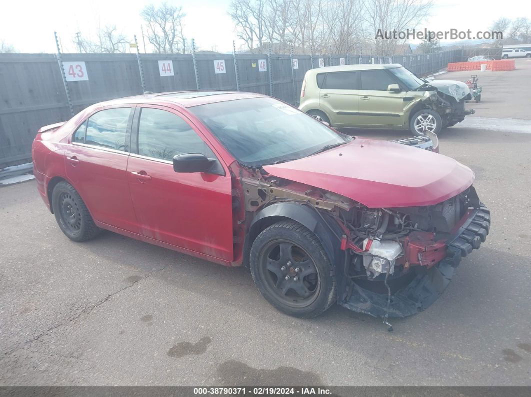 2010 Ford Fusion Se Red vin: 3FAHP0HA7AR320631