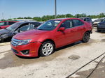 2010 Ford Fusion Se Burgundy vin: 3FAHP0HA7AR371398