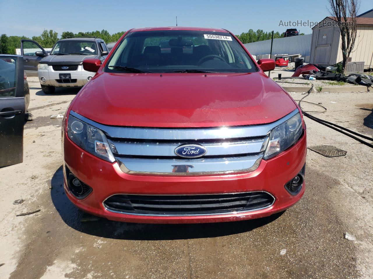 2010 Ford Fusion Se Burgundy vin: 3FAHP0HA7AR371398