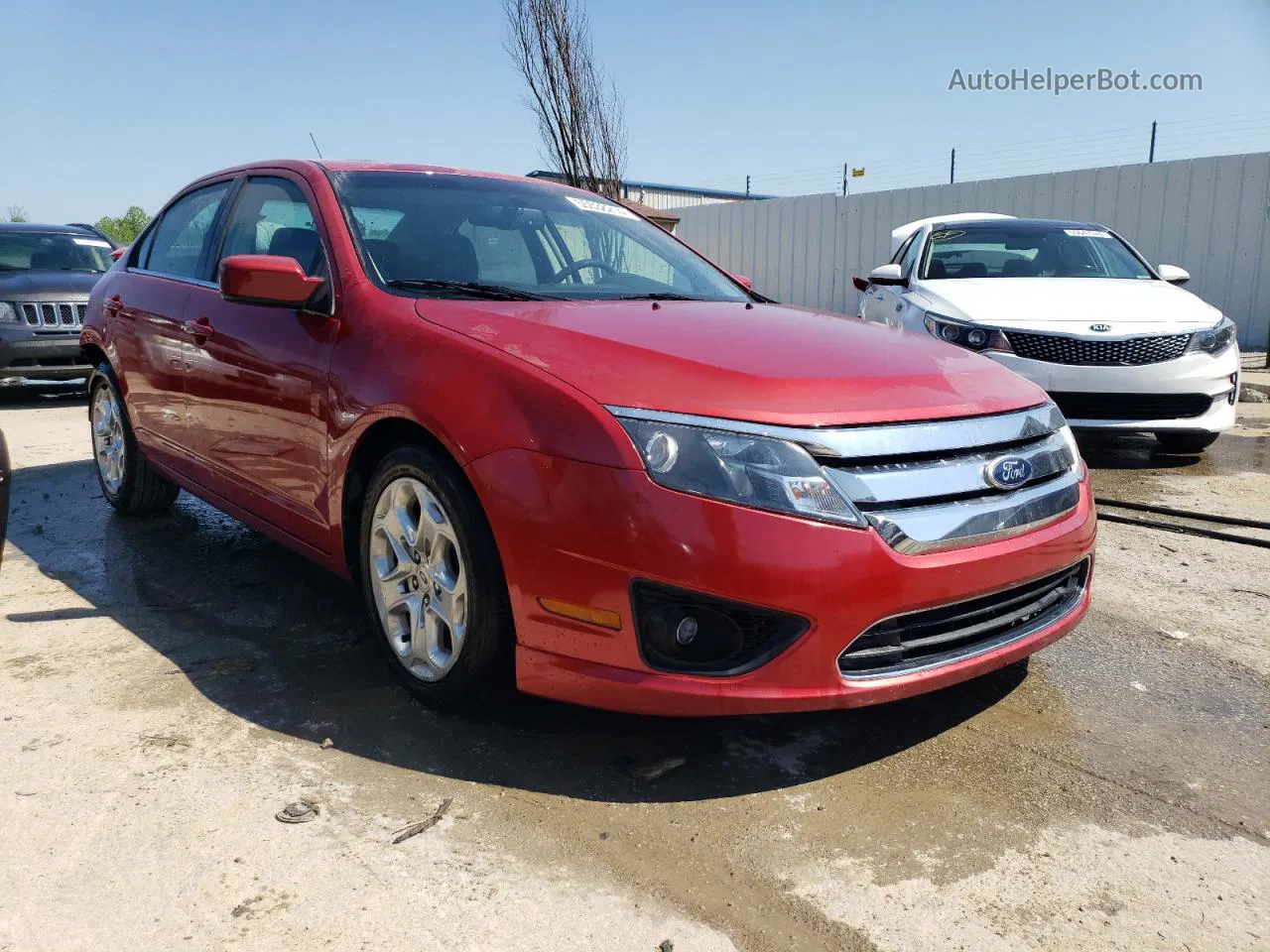 2010 Ford Fusion Se Burgundy vin: 3FAHP0HA7AR371398