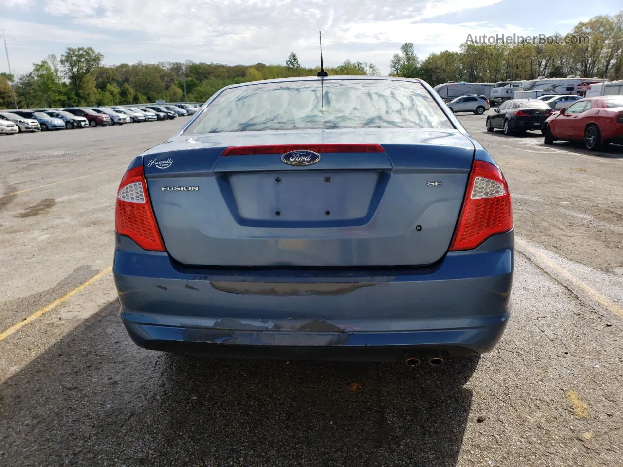 2010 Ford Fusion Se Blue vin: 3FAHP0HA7AR378254