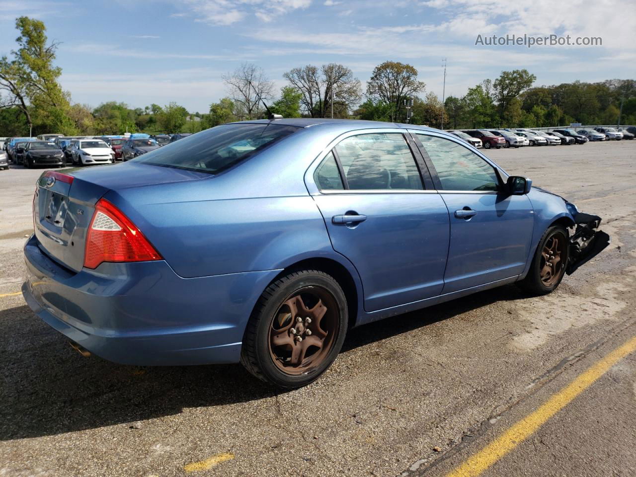 2010 Ford Fusion Se Blue vin: 3FAHP0HA7AR378254