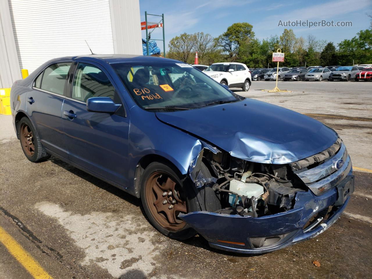 2010 Ford Fusion Se Blue vin: 3FAHP0HA7AR378254