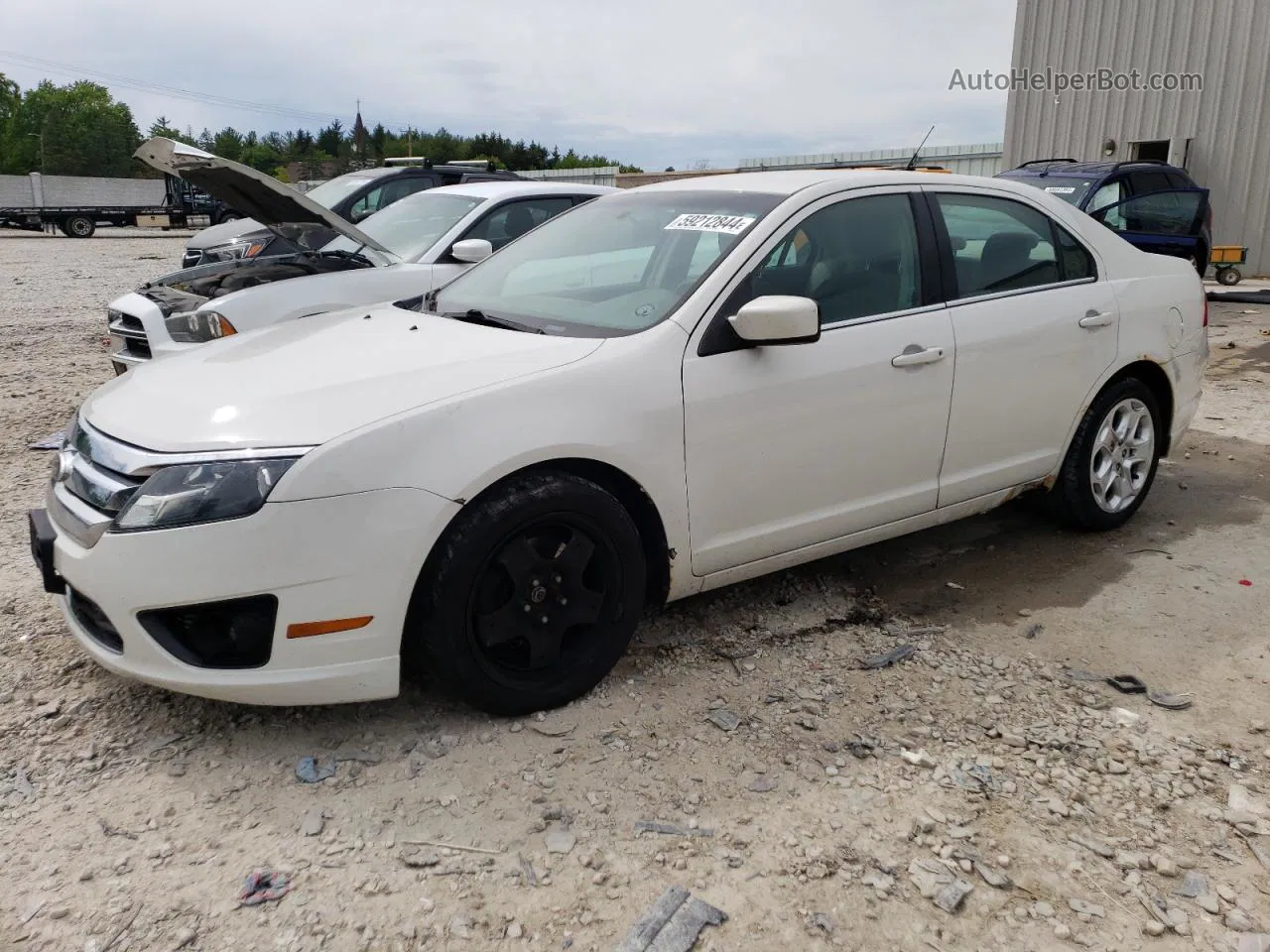 2010 Ford Fusion Se White vin: 3FAHP0HA7AR404271