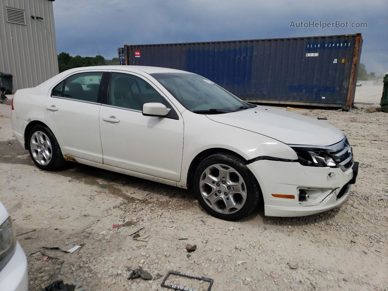 2010 Ford Fusion Se White vin: 3FAHP0HA7AR404271